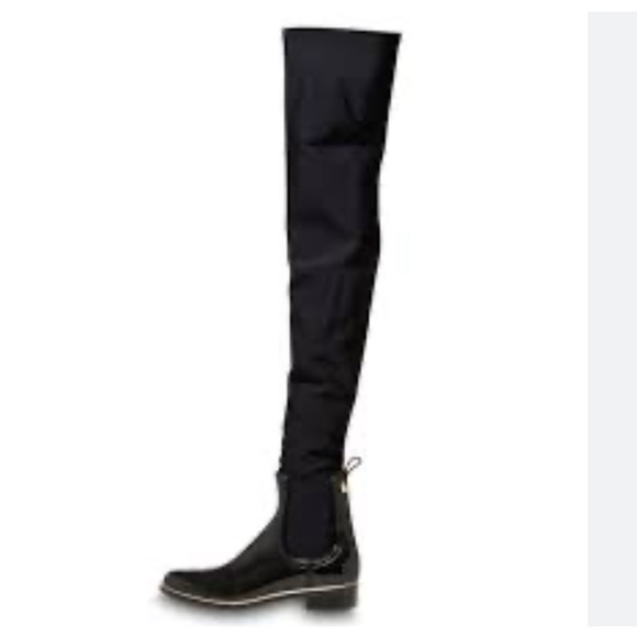 Lemon jelly Shoes - LEMON JELLY Black rain boots with long stretch legs 41 (9,5 US)